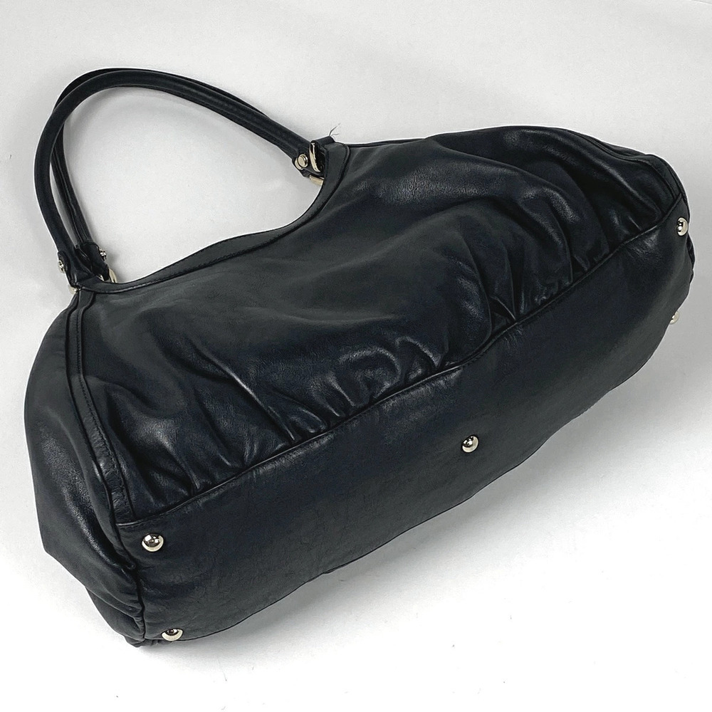 Gucci bag black Ay leather tote shoulder logo